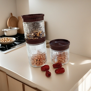 Wholesale Glass Storage Jar with Airtight Lid - Bulk Food Containers <b>for</b> <b>Kitchen</b> - Product Image 1