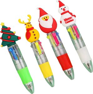 クリエイティブかわいいクリスマスミニマルチカラーペンカスタムプラスチックマルチカラーペン - Product Image 2