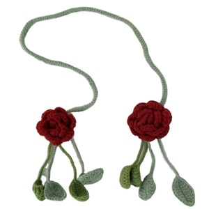 Flores artificiales de ganchillo tejidas a mano al por mayor Cortina Tieback - Product Image 1