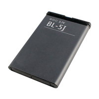 Usine personnalisée pour batterie BL-5J pour Nokia tous les modèles pour nokia 5800 5230 5233 520 5800W 5235 520t 3020 lumia 525 526 530 C3