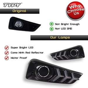 ไฟเดย์ไลท์ DRL สีขาวน้ำเงิน พร้อมไฟเลี้ยวสีเหลืองอำพัน 2 ชิ้น สำหรับกันชนหน้ารถยนต์ Honda City ปี 2015-2019 - Product Image 3