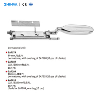 Couteaux de dermatome pour greffe de peau SHINVA, instruments de microchirurgie