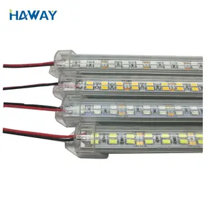 White Strips 2019 New High-quality Super Brightness White 5730 Double Row 168leds/m LED Rigid Bar Strips With U/V Shape Aluminum House