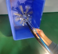 Limpiador de tubos de tamaño pequeño con eje flexible, máquina de limpieza de conductos de grasa, equipo de limpieza de conductos