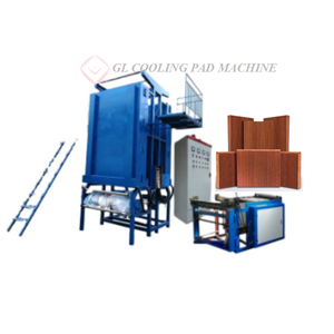 Máquina de almohadilla de refrigeración por evaporación de panal de 380/415V, línea de producción de almohadilla de celulosa de refrigeración, proveedor Shandong de menor costo - Product Image 1