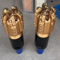 Foret PDC de 6 pouces (152 mm) en acier au carbone forgé pour le forage de puits, équipement de forage