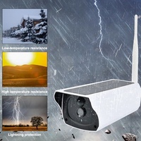 Cámara de Vigilancia CCTV Solar de 2MP, Panel Solar de 1.5W, Seguimiento Automático, Visión Nocturna, Visualización Remota Móvil para Hogar y Construcción