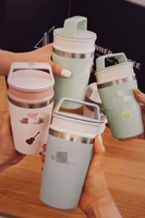 Nouvelle tasse à café et gobelet isotherme portable en acier inoxydable 304 de 12 oz, double usage, idéal comme cadeau