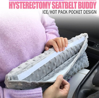 Coussin de mastectomie pour la récupération post-chirurgicale, coussin de ceinture de sécurité de voiture avec support corporel tricoté pour soulager la douleur après une opération mammaire