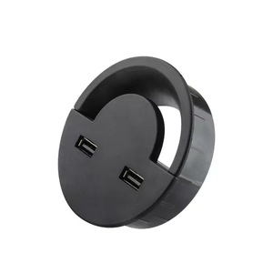 Boîte de gestion de câbles USB YSEO pour bureau, cache-trou rond de 60 mm et 80 mm avec ports de charge pour l'organisation des câbles de bureau - Product Image 2