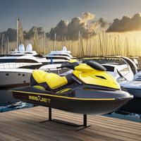 Jet ski Hison neuf, 1400 cm³, 4 temps, en fibre de verre, avec remorque, Waveboat, Jetski, PWC de pointe, planche de saut, scooter aquatique, bateau à moteur