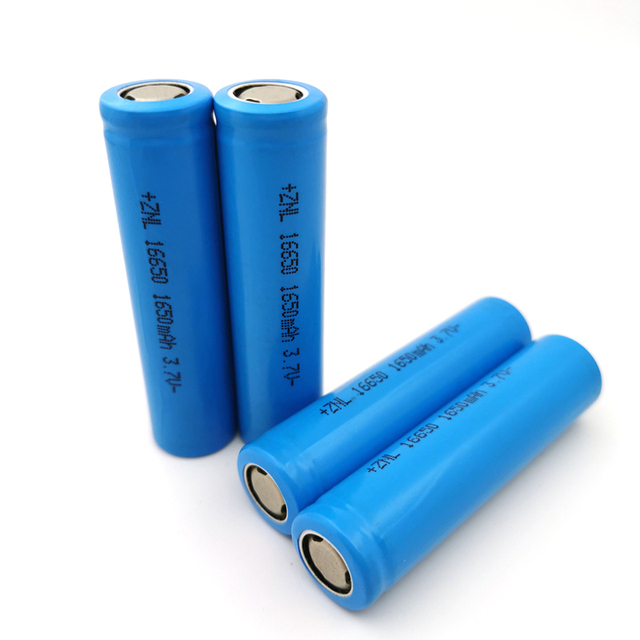 Rechargeable 16650 3.7v 1650mAh High Capacity Quality Lithium Ion Battery Cell in Stock