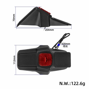 Guardabarros Trasero Original para Scooter ZT3 ZT3 Pro con Luz Trasera, Cubierta Impermeable, Protector contra Salpicaduras, Guardabarros para Scooter Eléctrico ZT3 - Product Image 2