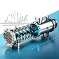 Tube échangeur de chaleur en composite polymère haute performance Heliscour New Flow, à nettoyage passif en ligne par spirale auto-nettoyante