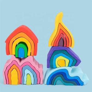 2025 nuovo arrivo <span class=keywords><strong>bambini</strong></span> in legno arcobaleno gioco educativo giocattolo creativo impilamento giocattolo <span class=keywords><strong>per</strong></span> <span class=keywords><strong>bambini</strong></span> - Product Image 5