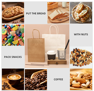 Sacs à lunch classiques en papier kraft brun en vrac pour promotion des petites entreprises, supermarchés, aliments, artisanat, impression numérique, recyclables, thermoscellables - Product Image 6
