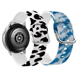 สายซิลิโคน20มม. 22มม. สำหรับ <span class=keywords><strong>Samsung</strong></span> Galaxy Watch 4สายนาฬิกาสำรองสำหรับ amazfit BIP 3 GTS 3/2/2E/GTS2 MINI /gtr - Product Image 1