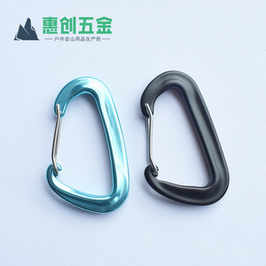 Aluminum Alloy Carabiner D Shape Safety Hook Outdoor Climbing Keychain Attachment Multi Functional Use - Product Image 2