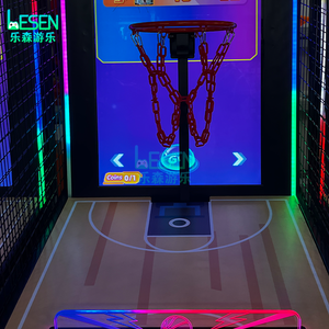 Macchina Arcade da Basket con Schermo LED, Gioco a Moneta con <span class=keywords><strong>Classifica</strong></span> Punteggio, Gioco di Basket da Strada con Canestro - Product Image 5
