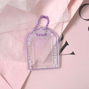 Custom Clear Acrylic Photocard Holder Keychain Promotional Gifts Personalized Photo <b>Frame</b> Key Ring for Bulk Orders - Product Image 4
