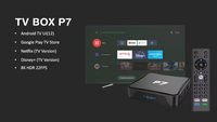 Venta de fábrica 4K Ultra HD Media Android 12 Control remoto por voz Dual Wifi TV Box Allwinner H618 Quad Core Precio barato P7 ATV Set Top Box