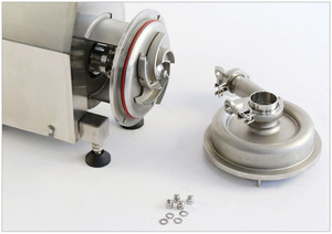 Pompe centrifuge industrielle en acier inoxydable sanitaire de qualité alimentaire pour le lait - Product Image 3