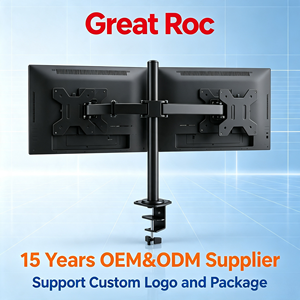 Supporto <span class=keywords><strong>per</strong></span> <span class=keywords><strong>Monitor</strong></span> <span class=keywords><strong>Doppio</strong></span> con Movimento Completo, Supporto Ergonomico Regolabile in Altezza, <span class=keywords><strong>Staffa</strong></span> da Scrivania <span class=keywords><strong>per</strong></span> 2 Schermi - Product Image 6