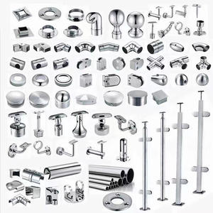 Maßgefertigte Treppen-Edelstahl-Handlaufbeschläge Treppengeländer SUS 201 304 316 Geländerbeschläge Balkonzubehör - Product Image 1