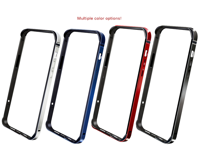 TPU and Metal Frame Case for IPhone7 8Plus X XS MAX XR 11  12mini 11 12 14 Pro 12 13 14 Pro Max Aluminum Metal Bumper