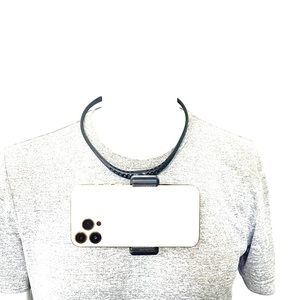 Support de téléphone universel pour le <span class=keywords><strong>cou</strong></span>, haute qualité, en ABS+PC, avec lumière selfie réglable, clip <span class=keywords><strong>portable</strong></span> pour vlog - Product Image 5