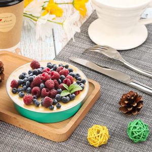 150ml/200ml/250ml PP Aluminum <b>Foil</b> Cupcake Pans with Plastic Lid Microwavable Eco-Friendly Food Grade Round/Square <b>Containers</b> - Product Image 3