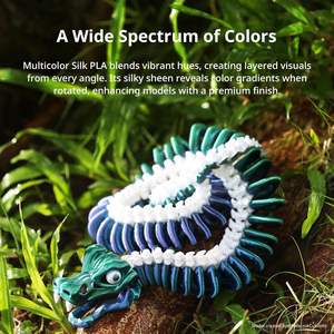 Anycubic Silk Tri Color <b>Pla</b> <b>Filament</b> 1.75mm Dimensional Accuracy For 3D Printing - Product Image 3