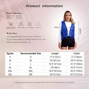 Chaleco Brillante para Mujer, Chaleco para Baile de Salón, Tops para Jazz, Hip Hop, Festivales de Música, Discotecas, Fiestas de Cumpleaños, Cosplay - Product Image 6