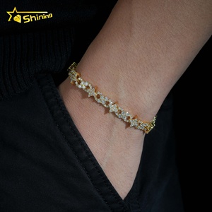 Bracelet personnalisé en argent sterling 925, testé au diamant, pour femmes et hommes, bijoux unisexes, design de laboratoire - Product Image 6