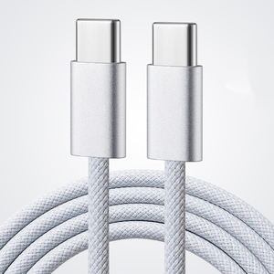 Bền USB-C Để USB-C Bện Nhanh Chóng Sạc Cáp Nylon & Hợp Kim Nhôm Loại C Cáp Cho Điện Thoại Máy Tính Bảng Máy Tính Xách Tay - Product Image 2