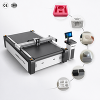 Machine de découpe numérique automatique CNC pour isolation en PU, EVA, EPE, mousse de caoutchouc, emballage, panneaux en mousse PVC avec couteau vibrant