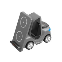 Nouveau mini chariot élévateur transfrontalier 3-en-1 avec charge rapide USB 15W pour support de charge sans fil de bureau