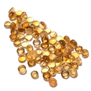 หินควอทซ์ซิทรินธรรมชาติคุณภาพสูงทรงกลมสีเหลืองเข้มตัดอัญมณีที่ผ่านการรับรอง3มม. สำหรับการทำเครื่องประดับขายส่ง - Product Image 3