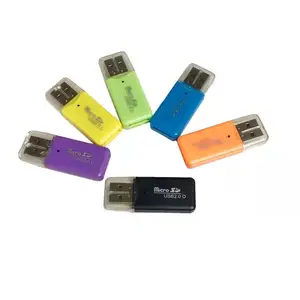 Lettore di schede TF mini Mi T-Flash TF ad alta velocità lettore di schede TF USB 2.0 con adattatore coperchio lettore di schede di memoria