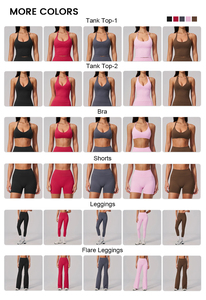 Vêtements de sport en gros Chine : Tenues d'entraînement de gym, Leggings de sport taille haute, Débardeurs, Pantalons de yoga évasés, Ensembles pour femmes, Vêtements pour dames - Product Image 2