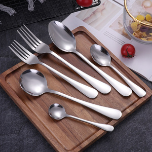Ensemble de couverts en acier inoxydable, couteau, fourchette, cuillère, poli miroir, qualité alimentaire, pour hôtel, restaurant, cuisine occidentale - Product Image 4