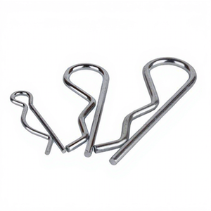 Goupille de sécurité fendue à ressort en acier inoxydable zingué, norme DIN94, 0,6 mm-3,6 mm, certifiée ISO9001 - Product Image 1