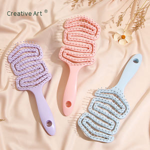 แปรงหวีผมสีสำหรับดูแลเส้นผมแปรงผมที่ระบายไม่พันกันสินค้าดีไซน์ใหม่ออกแบบโลโก้ได้ตามต้องการ - Product Image 6