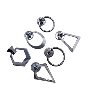 Tiradores de Gabinete Geométricos de Aleación de Zinc, Anillos para Cajones, Herrajes Minimalistas para Muebles, Tiradores para Puertas de Cocina y Armarios, Duraderos para Uso Doméstico - Product Image 1