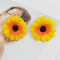 Bunga Daisy Buatan Tangan 4cm, Bunga Matahari Daisy Buatan untuk DIY Pernikahan Natal Wisuda Paskah-untuk Sepatu Topi