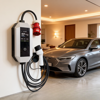 Neues Tragbares Reise-EV-Ladegerät 3,5kW 7kW Typ 2 IP54 Wetterfest 2,8 Zoll Display für Kofferraum TA-AC-B3-H