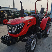 Tracteur agricole 4x4 de 50HP, 60HP, 70HP, 80HP, 90HP, 100HP, tracteur diesel avec cabine climatisée en option, certifié CE, très adapté aux exploitations agricoles