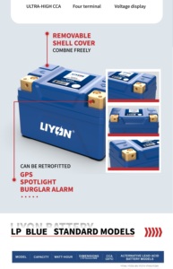 <span class=keywords><strong>Batterie</strong></span> au lithium de démarrage pour <span class=keywords><strong>moto</strong></span>/quad/UTV – <span class=keywords><strong>Prix</strong></span> usine, haute performance, meilleure performance au froid - Product Image 2