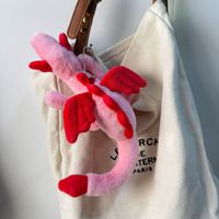 Porte-clés en peluche Dragon du Ciel Rose Doux, Adorable Dragon Ailé en Peluche, Pendentif de Sac, Cadeaux d'Anniversaire pour Adolescents et Adultes, Petite Taille