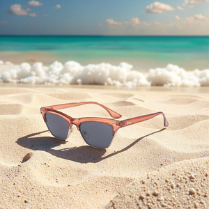 Gafas de sol de dos colores para mujer, anteojos de sol femeninos con gradiente, montura de Metal, Cateye - Product Image 2